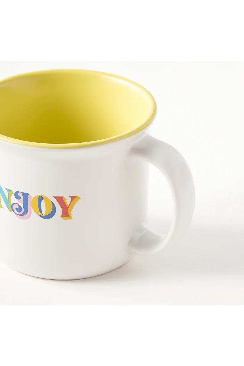 Boston Warehouse Typographic Print Ceramic Mug - 473 ml